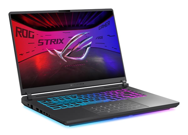 ASUS ROG Strix G16 G615LM-DRTS308W kannettava tietokone Intel Core Ultra 9 290HX Plus 40,6 cm (16") WQXGA 32 GB DDR5-SDRAM 1 TB SSD NVIDIA GeForce RTX 5060 Wi-Fi 7 (802.11be) Windows 11 Home Musta, Harmaa