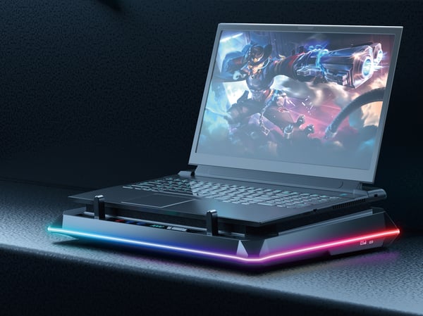Conceptronic THYIA03B køling til laptop 48,3 cm (19") 2400 rpm Sort