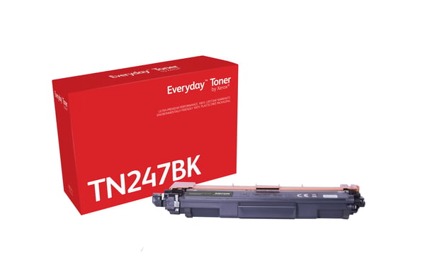 Everyday™ Mustavalko Toner by Xerox compatible with Brother TN247BK, High capacity