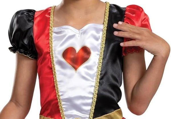 Disguise Queen of Hearts Smart kjole Barn Hunstik Film