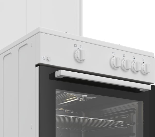 Beko FBG62000WL komfur og ovn Fritstående komfur Elektrisk Gaskomfur Hvid