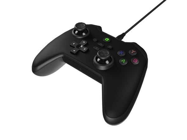 GENESIS Mangan 300 Svart USB Spelplatta Analog / Digital Android, Nintendo Switch, PC