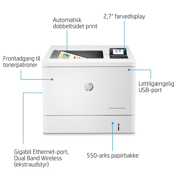 HP Color LaserJet Enterprise M554dn-printer