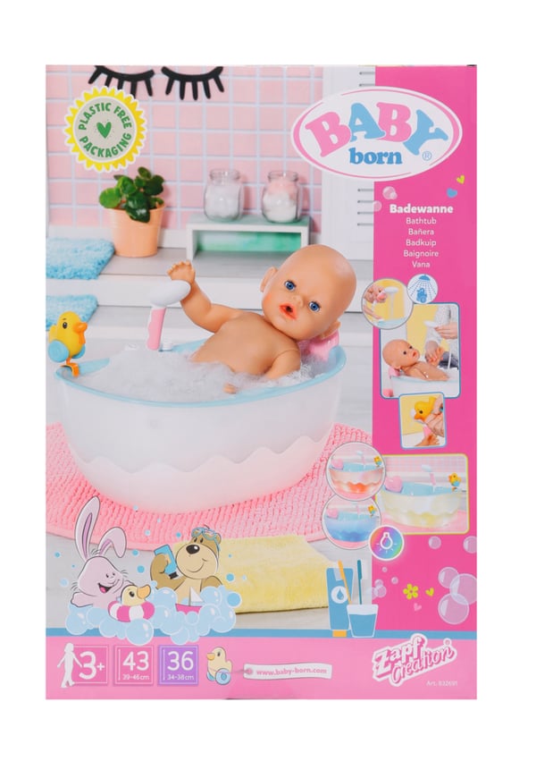 BABY born Bath Bathtub Dukker, badekar