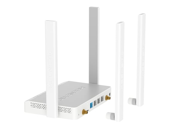Keenetic Runner 4G (KN-2211) trådlös router Snabb Ethernet Singel-band (2,4 GHz) Grå, Vit