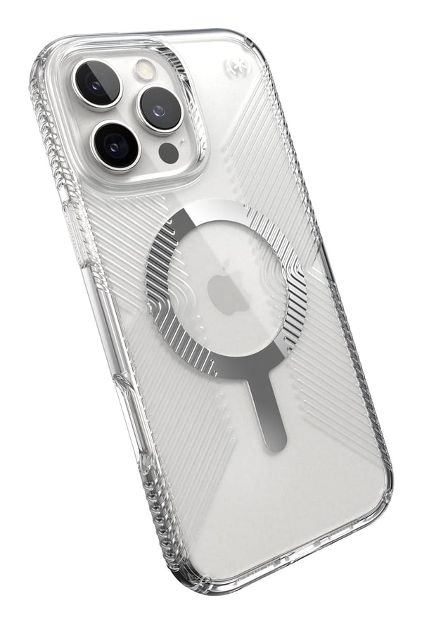 Speck Presidio Perfect-Clear Grip MagSafe til iPhone 16 Pro Max gennemsigtig