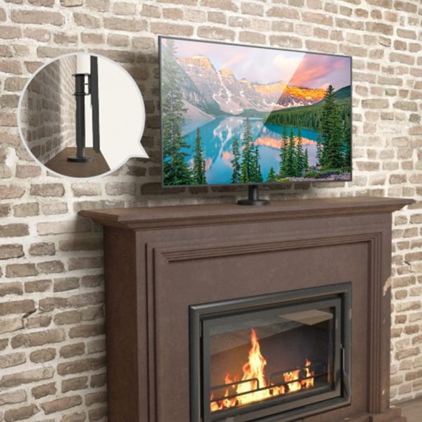 Techly ICA-LCD 316S skærmbeslag og -stativer 109,2 cm (43") Skrivebord Sort