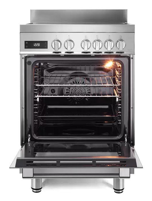 De’Longhi PRO 66 MXL IN spis Fristående köksspis Elektrisk Induktionshäll med zon Rostfritt stål