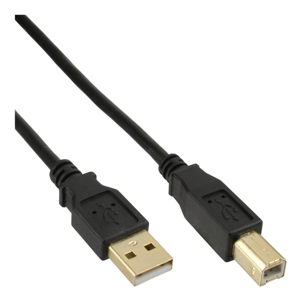 InLine 34515S USB-kabel USB 2.0 1,5 m USB A USB B Sort