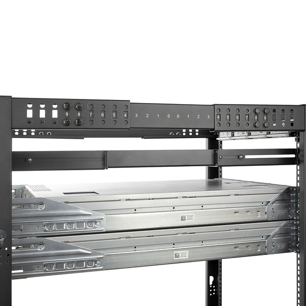 StarTech.com 1U serverrackskinner med justerbar monteringsdybde