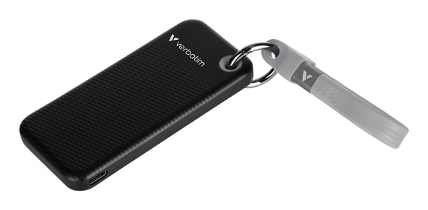 Verbatim Pocket SSD 256 GB USB Type-C 3.2 Gen 2 (3.1 Gen 2) Svart, Grå
