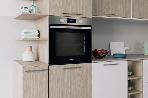 Indesit IO 278P X 71 L Rustfrit stål