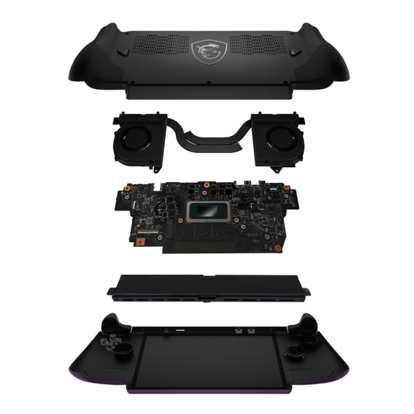 MSI Claw 8 EX AI+ CG3EM Launch Pack-008FR kannettava pelikonsoli 20,3 cm (8") 32 GB Kosketusnäyttö Wi-Fi Violetti