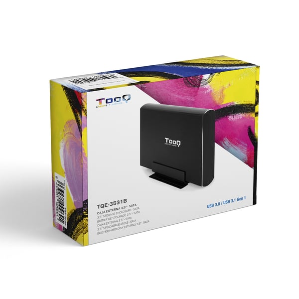 TooQ TQE-3531B drevkabinet HDD kabinet Sort 3.5"