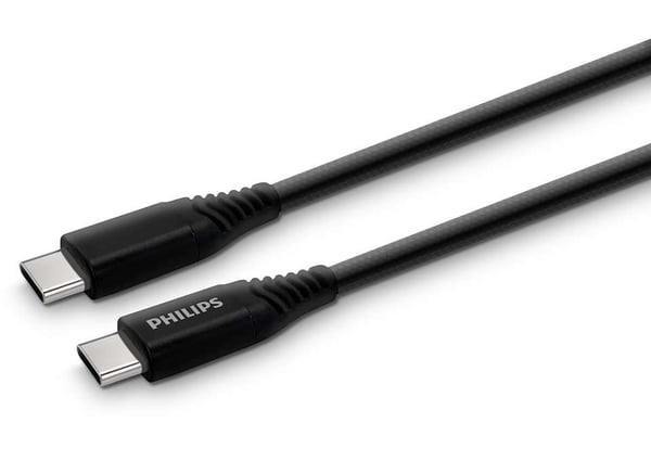 Philips PHIL-DLC5206C/00 USB-kablar 2 m USB C 15 W Svart