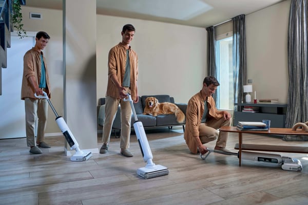 Hoover HW400 011 Pystyimuri Akku Kuiva ja märkä Pussiton 0,55 L 220 W Valkoinen