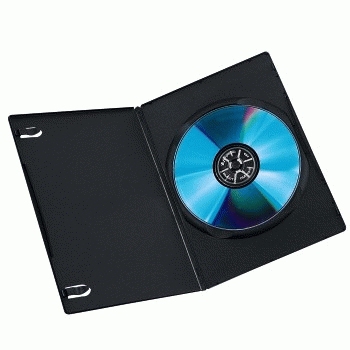 Hama DVD Slim Box 10, Black 1 levyt Musta