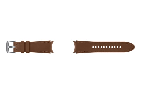 Samsung Hybrid læderrem (20 mm, S/M), Camel (ET-SHR88SAEGEU)