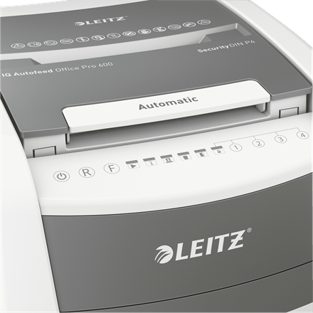 Leitz IQ Autofeed Office Pro 600 Automatisk Dokumentförstörare P4