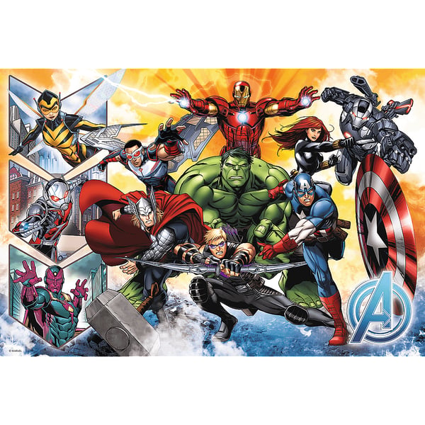 Trefl The power of the Avengers Puslespil 100 stk Tegnefilm
