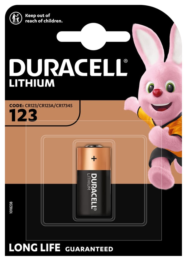 Duracell 123106 husholdningsbatteri Engangsbatteri CR123A Lithium Duracell 123106 husholdningsbatteri Engangsbatteri CR123A Lithium