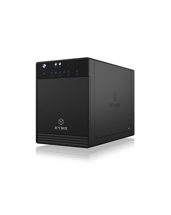 ICY BOX IB-3740-C31 HDD-/SSD-kotelo Musta 2.5/3.5"