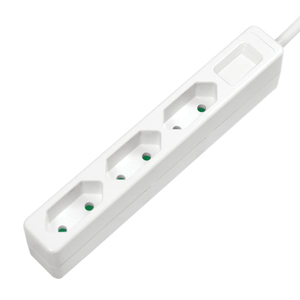 LogiLink LPS229 jatkojohto 1,5 m 3 AC-pistorasia(a) Sisätila Valkoinen