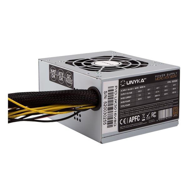 UNYKAch SFX 300W strömförsörjningsenheter 20+4 pin ATX Silver