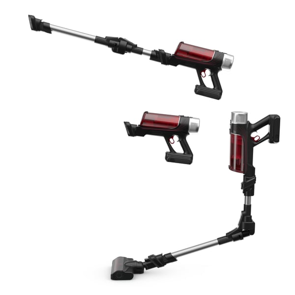 Rowenta RH2077 Skaftdammsugare, 2-i-1 Batteri Torr Utan påse 0,4 l 250 W Svart, Röd