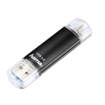 Hama 00124001 USB-muisti 128 GB USB Type-A / Micro-USB 3.2 Gen 1 (3.1 Gen 1) Musta