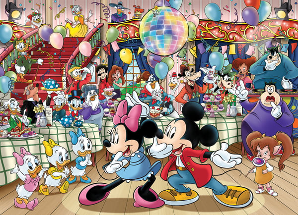 Wasgij Original Disney - Mickeys fest! (1000 brikker)