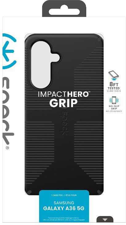 Speck Impacthero Grip – Cover til Samsung Galaxy A36 5G / A56 5G (Sort)