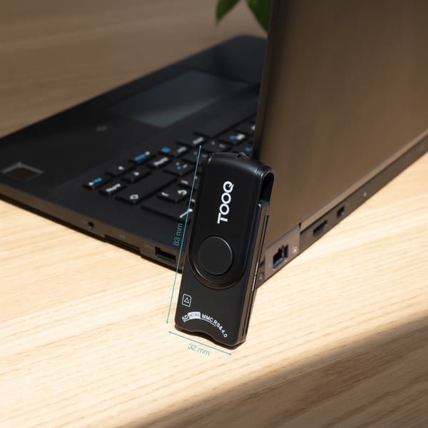 TooQ TQR-3012B smartcard læser USB 2.0 Sort