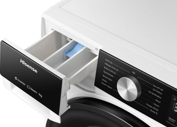 Hisense WF3S7021BW vaskemaskine Front-læsning 7 kg 1200 rpm Hvid