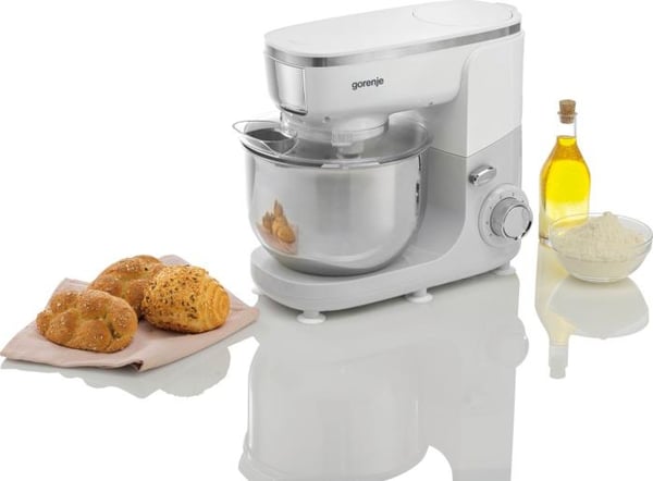 Gorenje MMC1005W matberedare 1000 W 4,8 l Grå, Rostfritt stål, Vit