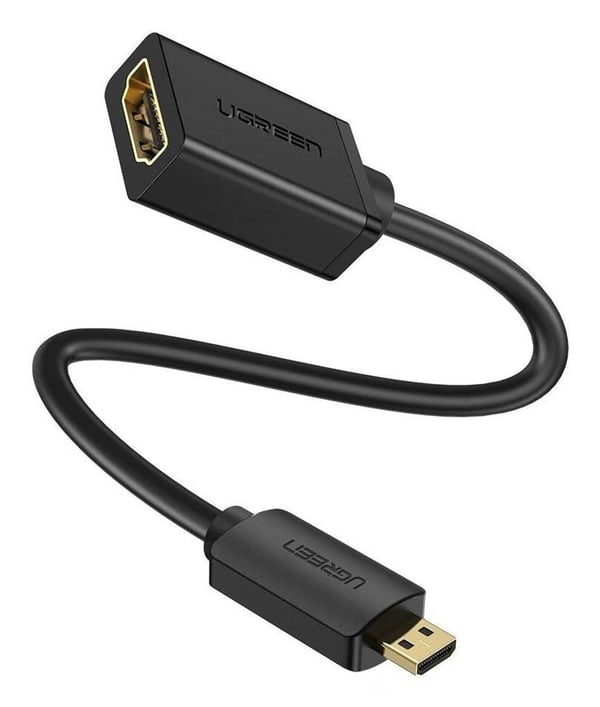 Ugreen 20134 HDMI-kabel 0,2 m HDMI Typ D (micro) HDMI Typ A (standard) Svart Ugreen 20134 HDMI-kabel 0,2 m HDMI Typ D (micro) HDMI Typ A (standard) Svart