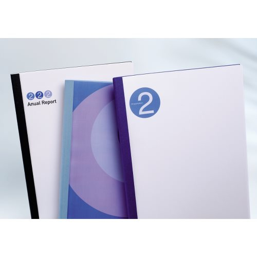 GBC IB451713 sidontakansi A4 PVC-muovi Läpinäkyvä, Valkoinen 100 kpl