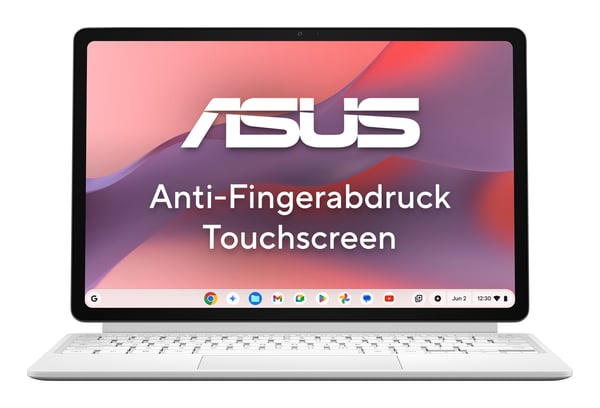 ASUS Chromebook CM32 CM3206DM4A-TR0145 MediaTek Kompanio Kompanio 540 30,7 cm (12.1") Pekskärm WQXGA 8 GB LPDDR5x-SDRAM 128 GB eMMC Wi-Fi 6 (802.11ax) ChromeOS Titan QWERTZ tyska