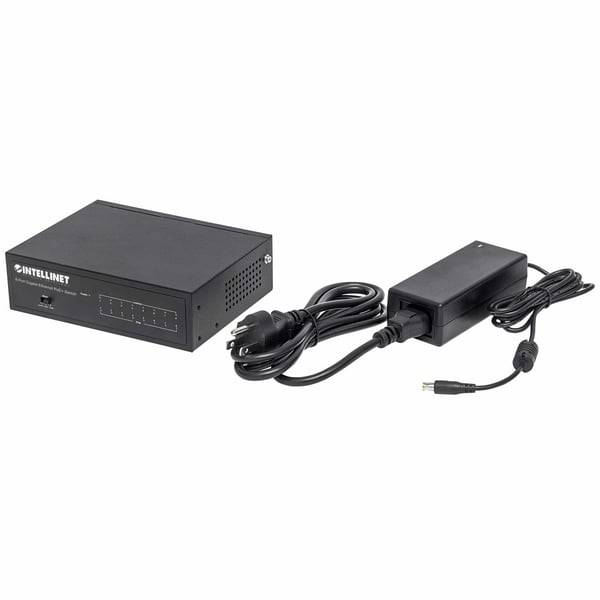 Intellinet 561204 netværksswitch Administreret Gigabit Ethernet (10/100/1000) Strøm over Ethernet (PoE) Sort