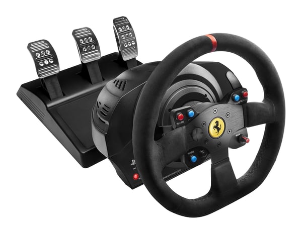 Thrustmaster T300 Ferrari Integral Racing Wheel Alcantara Edition Musta Ohjauspyörä + polkimet Analoginen/Digitaalinen PC, PlayStation 4, Playstation 3