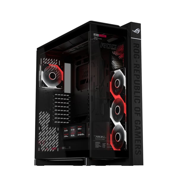 ASUS ROG CRONOX GR801 CURVE TG ARGB BLACK Midi Tower Svart