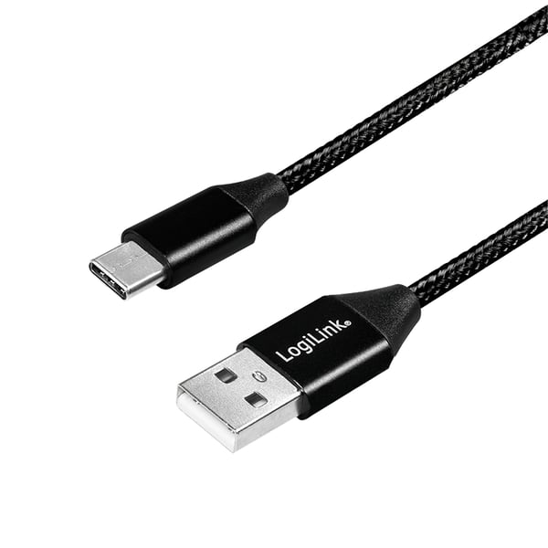 LogiLink CU0140 USB-kaapeli USB 2.0 1 m USB C USB A 0,48 Gbit/s Musta LogiLink CU0140 USB-kaapeli USB 2.0 1 m USB C USB A 0,48 Gbit/s Musta