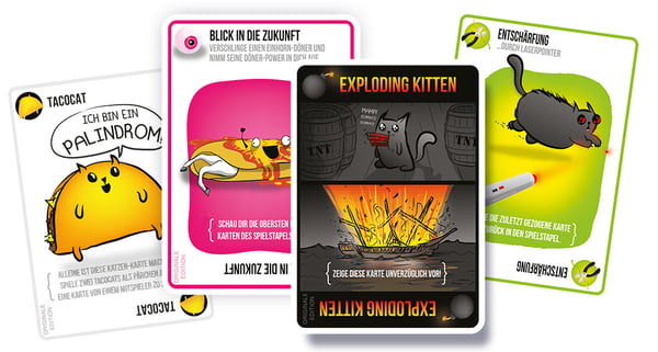 Asmodee Exploding Kittens Komanauten Kortspel Turspel