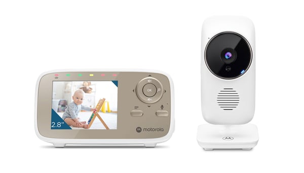 Motorola VM483 övervakningsmonitorer för bebisar 300 m FHSS Guld, Vit