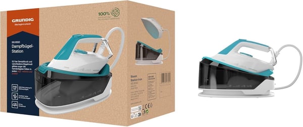 Grundig SIS 6550 2400 W 1,2 L Keramisk ultra-glidende strygesål Turkis, Hvid