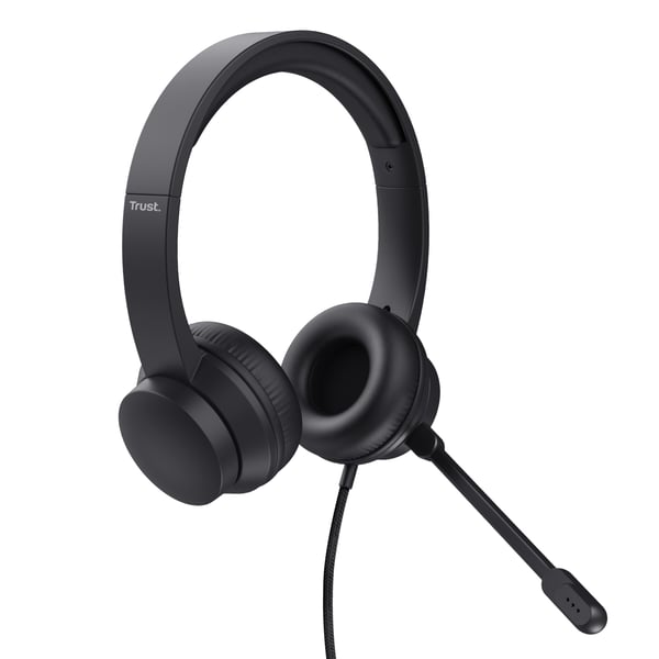Trust Rydo Headset Kabel Huvudband Samtal/musik USB Type-A Svart