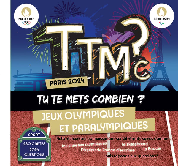 Cartamundi Tu Te Mets Combien ? Paris 2024 30 min Korttipeli Juhla