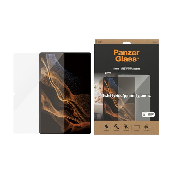 PanzerGlass ® Screen Protector Samsung Galaxy Tab S8 Ultra | S9 Ultra | Ultra-Wide Fit Kirkas näytönsuoja 1 kpl