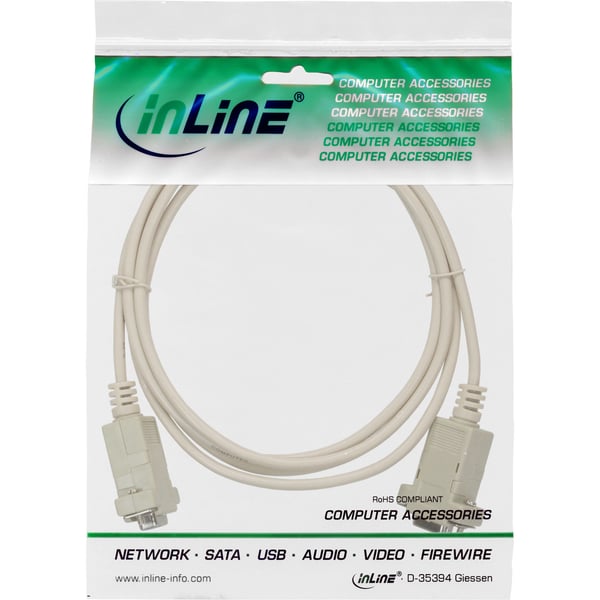 InLine 12222X seriella kablar Beige 2 m