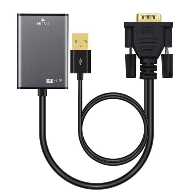 Microconnect VGAHDMI VGA kabel 0,15 m VGA (D-Sub) Sort